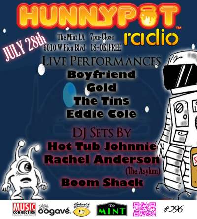 Rachel Anderson (The Asylum, DJ Set) + Boyfriend (INTERVIEW &amp; LIVE) + GOLD + Eddie Cole + The Tins